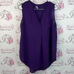 Kismet tank top Vneck Sleeveless Royal sleeveless shirt Purple Women's Top